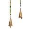 Gold Mango Wood Eclectic Style Windchime, 15" x 30"